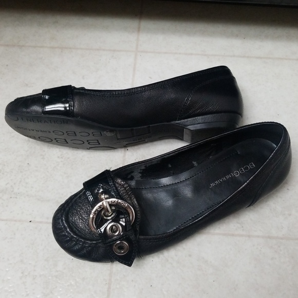 BCBG leather ballet flats loafers shoes - Picture 7 of 8